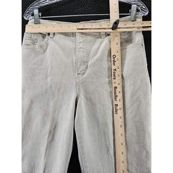 Gloria Vanderbilt Womens Jeans Grey Size 10 Cotton Blend Button Zip Close Pocket - Picture 3 of 12